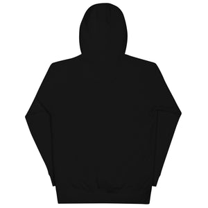 801RAISED Community hoodie, black, back view