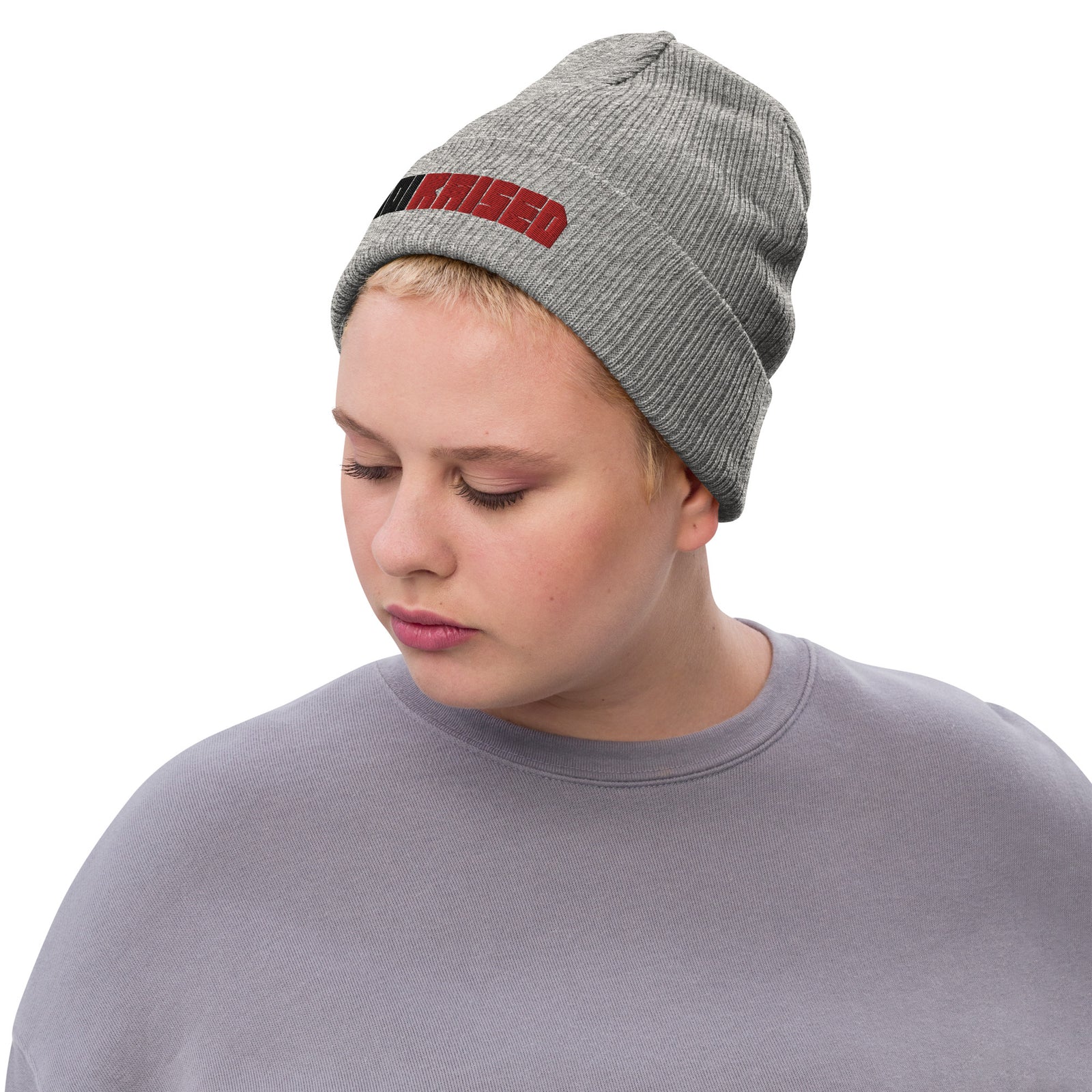 Ribbed 801 Knit Beanie - 801raised