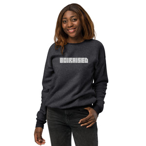 Unisex sueded fleece sweatshirt