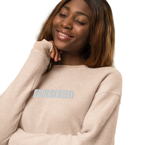 Unisex sueded fleece sweatshirt