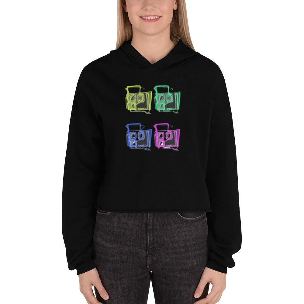 Crop abca.ogden Neon Hoodie - 801raised